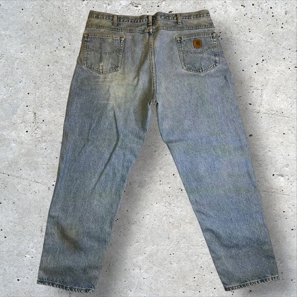 Carhartt B17 BTW Relaxed Fit Jeans Men's Size 44x32 Denim Blue 100% Cotton - Picture 1 of 13